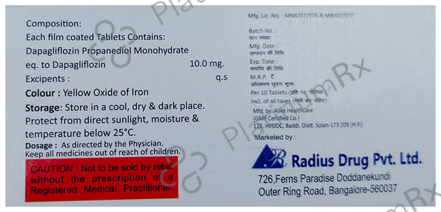 Daparad 10mg Tablet 10s