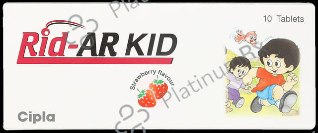 Rid-AR Kid 2.5mg/4mg Tablet DT Strawberry