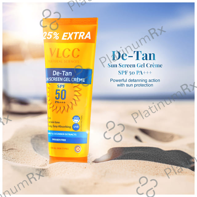 VLCC De Tan SPF 50 pa+++ Sunscreen Gel Cream 125gm