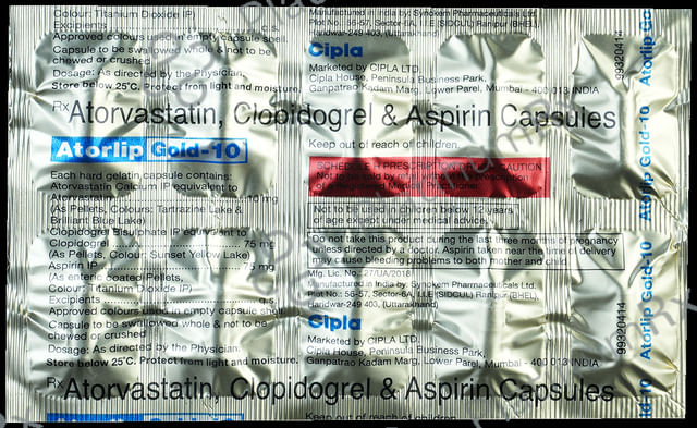 Atorlip Gold 10/75/75mg Capsule 10s