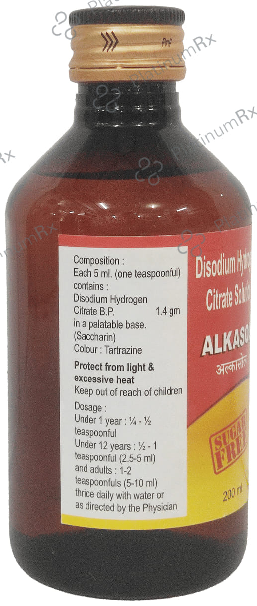 Alkasol 1.14gm Oral Solution Sugar Free 200ml
