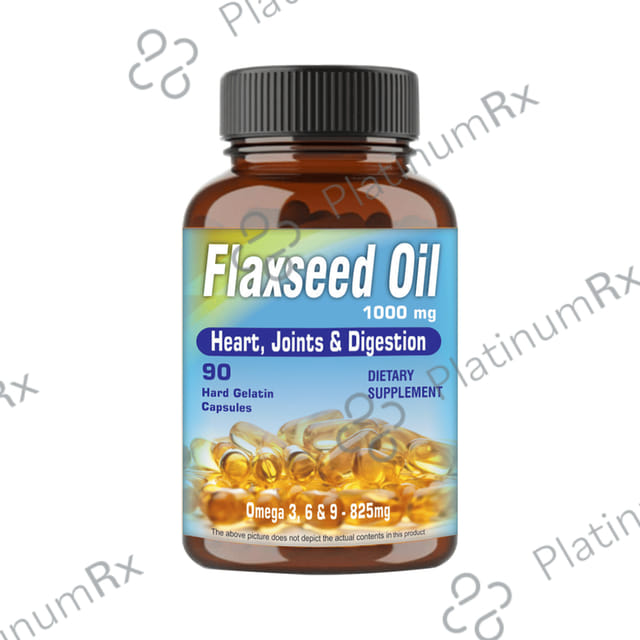 Walpar Flaxseed Oil 1000mg Hard Gelatin Capsule