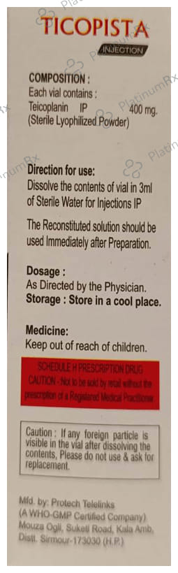 Ticopista 400mg Injection