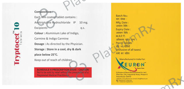 Tryptocet 10mg Tablet 10s