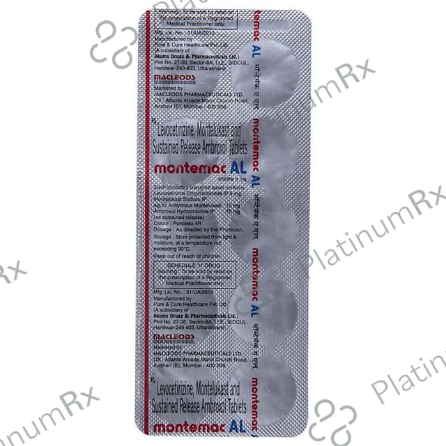 Montemac AL 75/5/10mg Tablet 10s