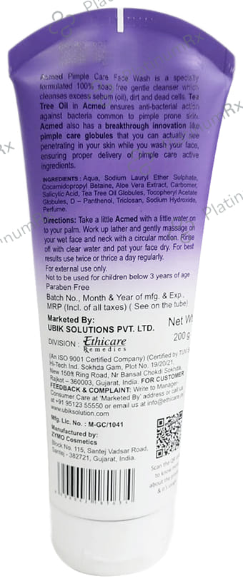Acmed Gentle Pimple Care Face Wash 200gm