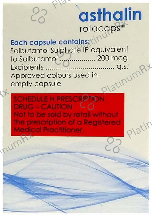 Asthalin Rotas 200mcg Capsule 60s