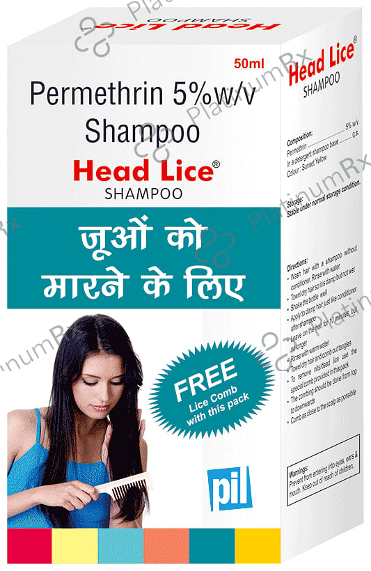 PIL Head Lice Shampoo Free Lice Comb 50 ml