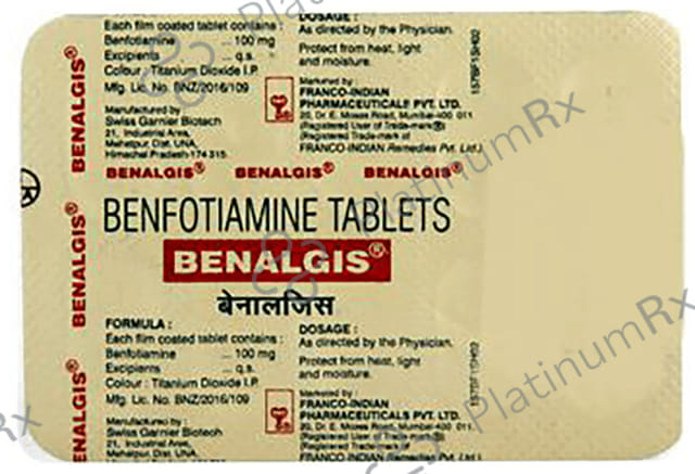Benalgis 100mg Tablet 10s