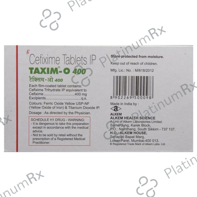 Taxim O 400mg Tablet 10s