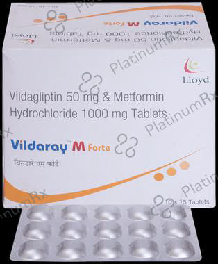 Vildaray M Forte 1000/50mg Tablet 15s