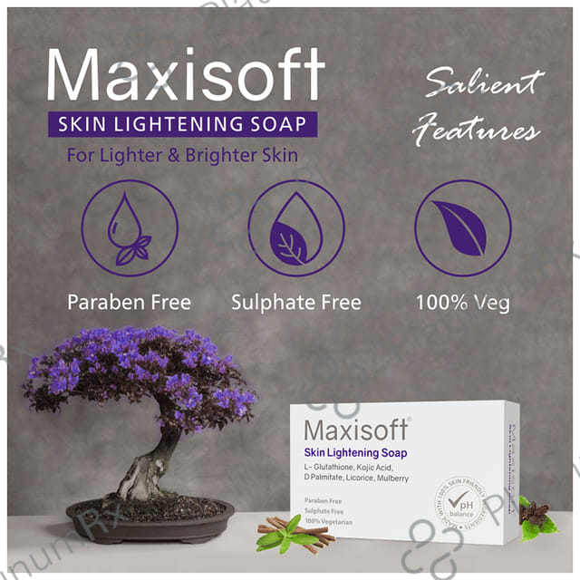 Maxisoft Skin LIghtening Soap (75gm Each) 4 units
