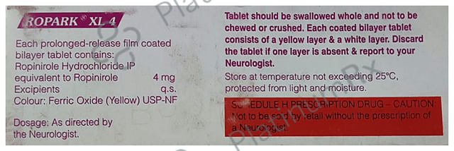 Ropark XL 4mg Tablet PR 10s