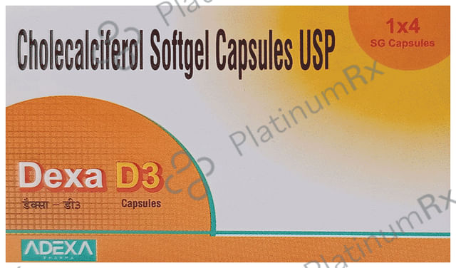 Dexa D3 60000IU Softgel Capsule 4s
