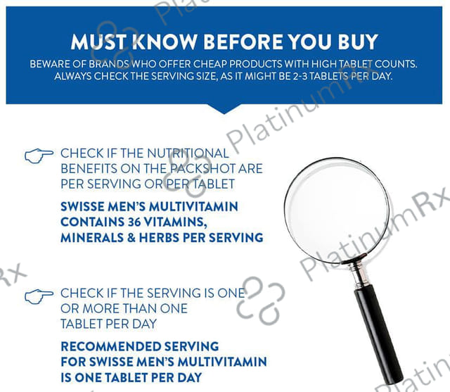 Swisse Ultivite Men's Multivitamin for Energy, Stamina & Fatigue Reduction - Tablet 60 tablets