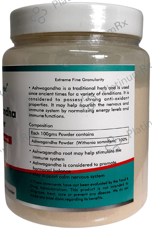 Way2Herbal Organic Ashwagandha Withania Somnifera Powder