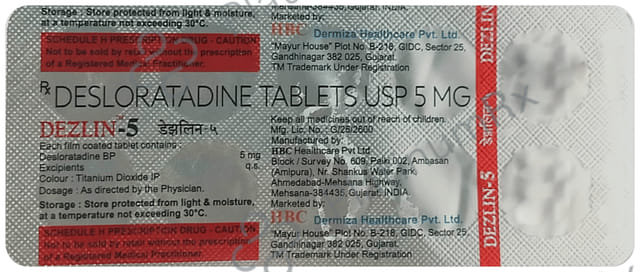Dezlin 5mg Tablet
