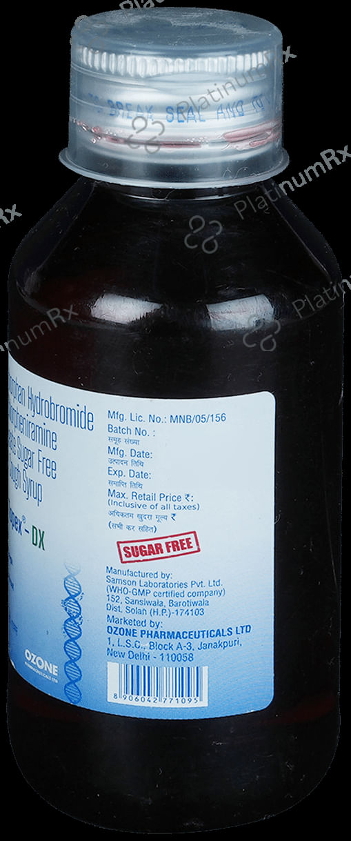 Topex DX 10/4mg Cough Syrup 100ml