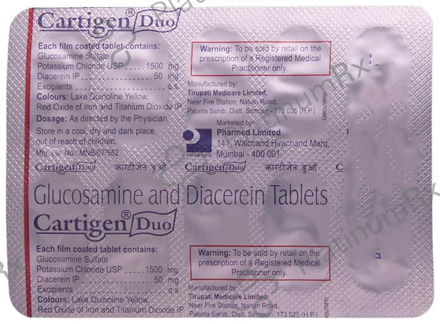 Cartigen Duo 50/1500mg Tablet 10s