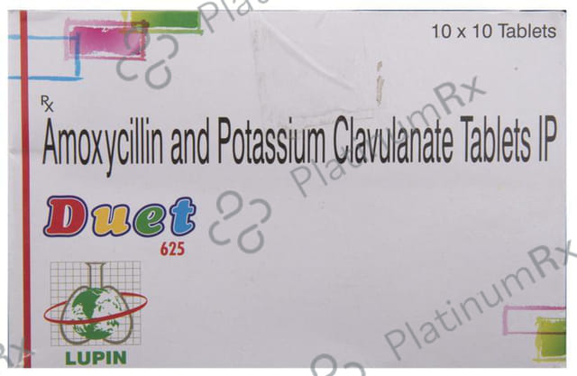 Duet 625mg Tablet 10s