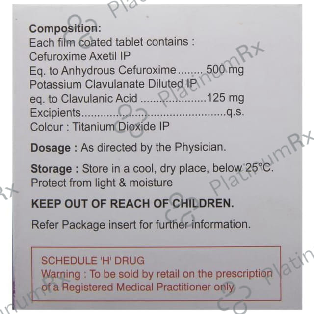 Augxetil CV 500/125mg Tablet 10s