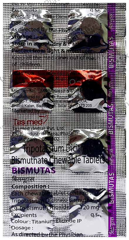Bismutas 120mg Tablet 8s