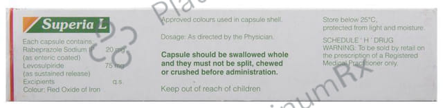 Superia L 75/20mg Capsule SR 10s
