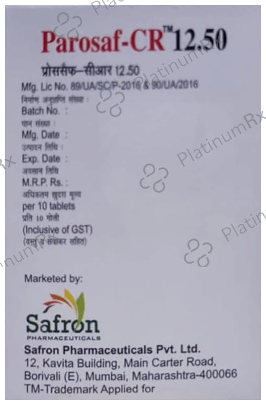 Parosaf 12.5mg Tablet CR