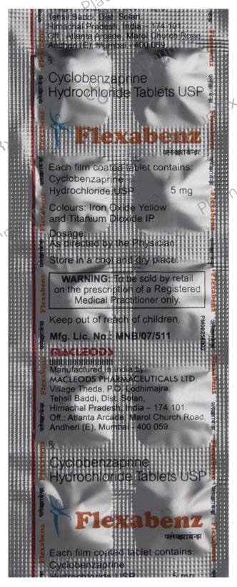 Flexabenz 5mg Tablet 10s