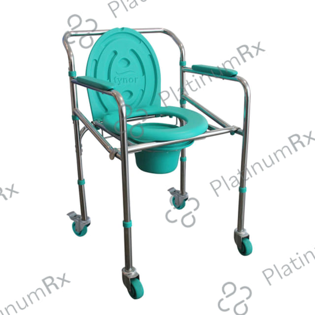Tynor Commode Chair with Wheels 1s