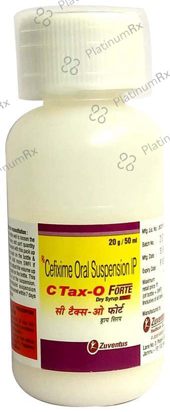 C Tax O Forte 100mg Dry Syrup Oral Suspension 50ml