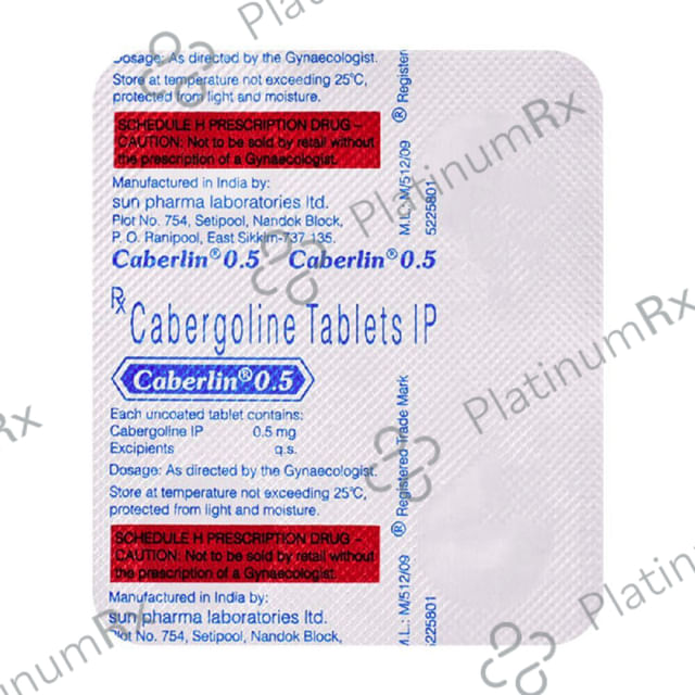 Caberlin 0.5mg Tablet 8s