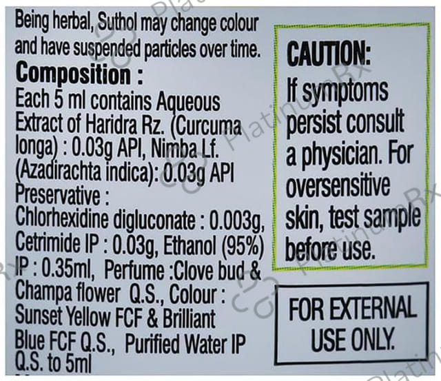 Suthol Antiseptic Spray Neem 100ml