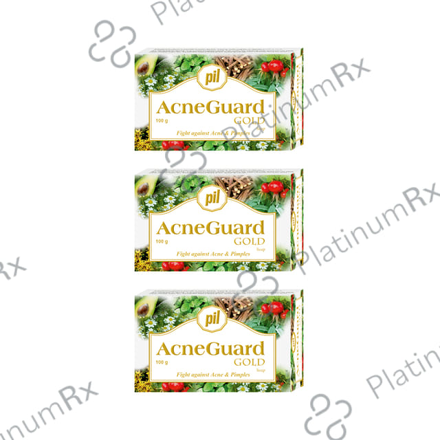 PIL Acneguard Gold Soap- Fight Against Acne & Pimples 3 Soap