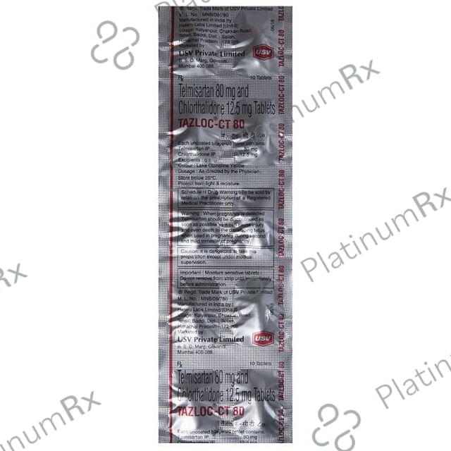 Tazloc CT 80/12.5mg Tablet 10s