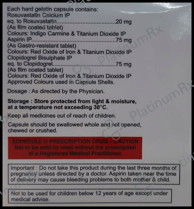 Rosucus Gold 75/20/75mg Capsule 10s
