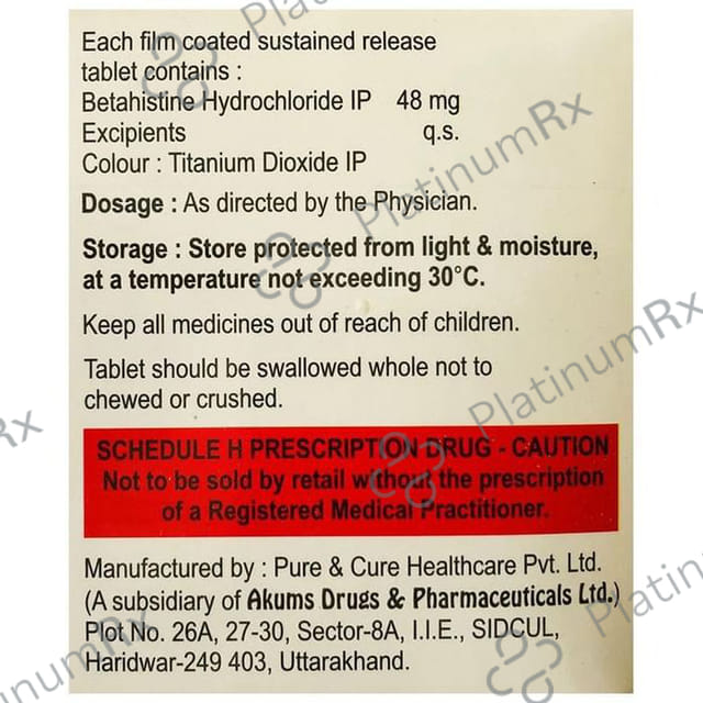 Vertilyf OD 48 Tablet SR