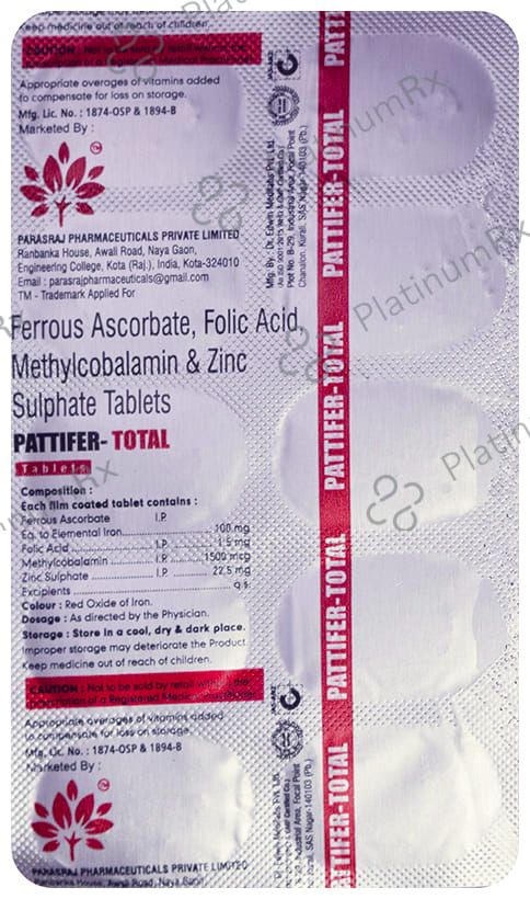Pattifer Total Tablet 10s