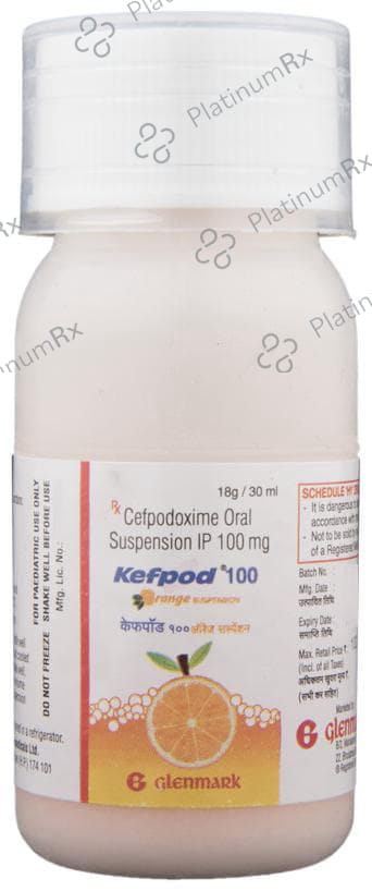 Kefpod 100mg Suspension Orange 30ml