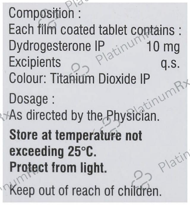 Dydrofem 10mg Tablet 10s
