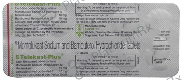 Telekast Plus 10/10mg Tablet 10s