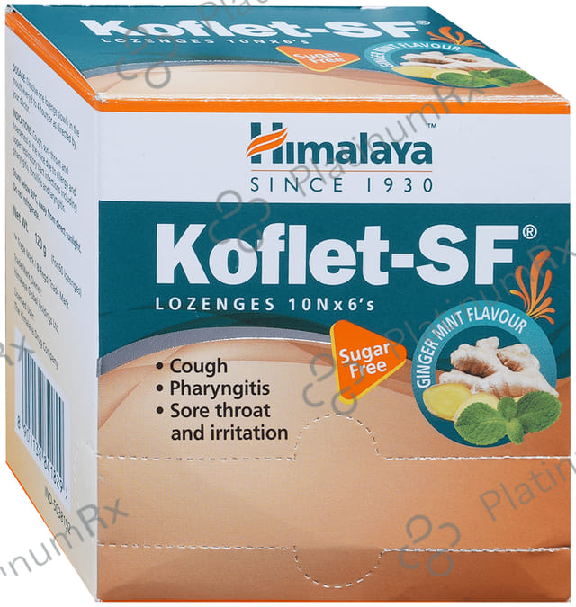 Himalaya Koflet SF Cough Ginger Mint Flavour Lozenge 6s