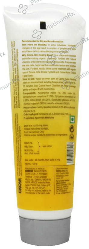 Ozone Acne Healing Mask