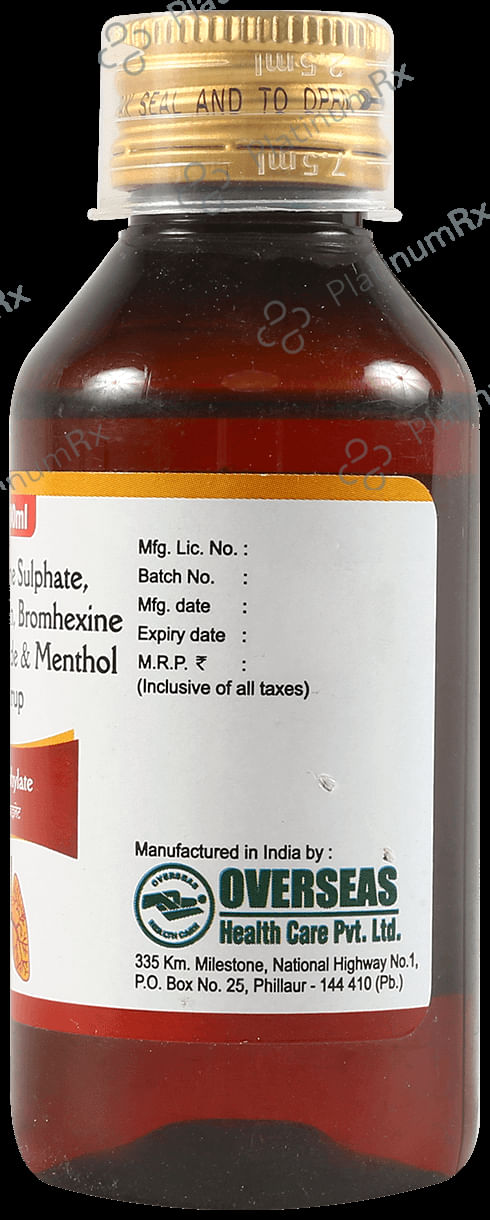 Terphylate 10/100/2.5mg Syrup 100ml