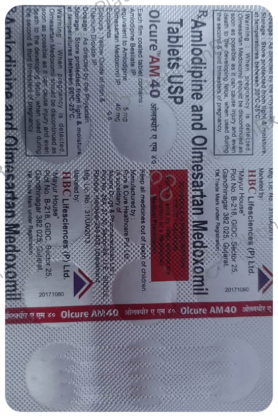 Olcure AM 40/5mg Tablet 15s