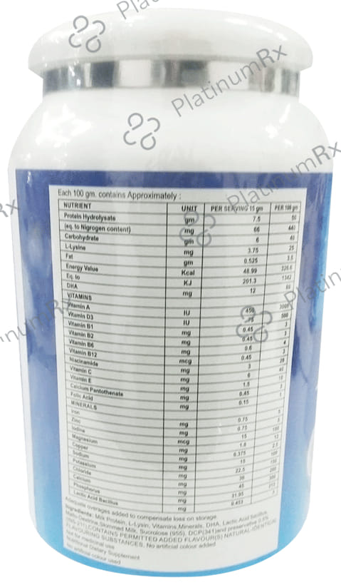 Picrogard Protein with DHA, Vitamins & Minerals - Sugar Free - Flavour Vanilla Powder 400 Powder