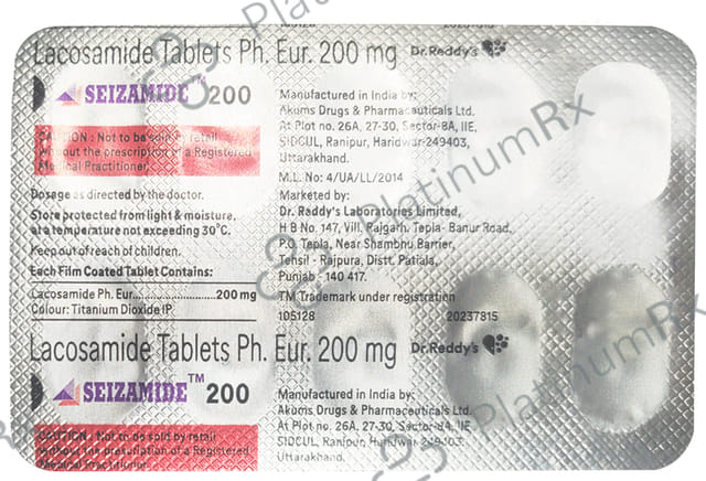 Seizamide 200mg Tablet 10s