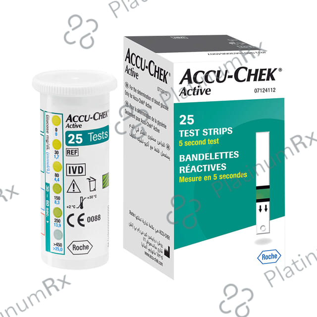 Accu Chek Active Test Strip (Only Strips) 25s