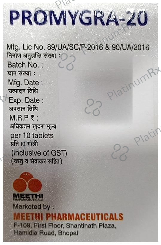Promygra 20 Tablet