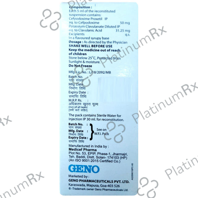 Genopod CV Dry Syrup 30ml